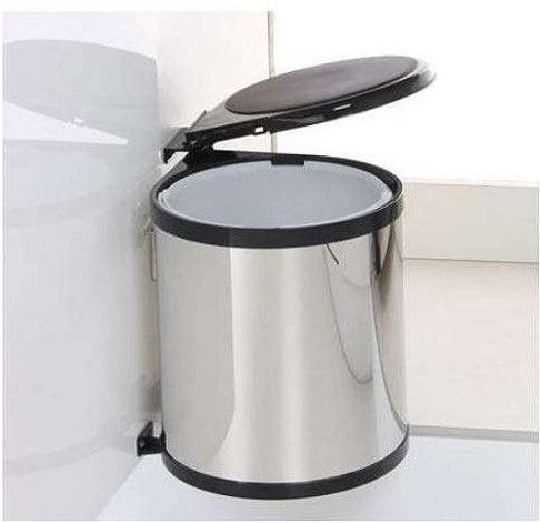 9L Stainless Steel Swing Out Waste Bin