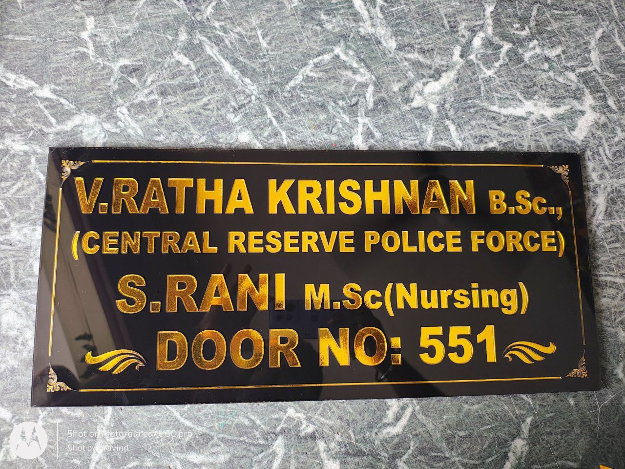 Customized Engraved Name Plates