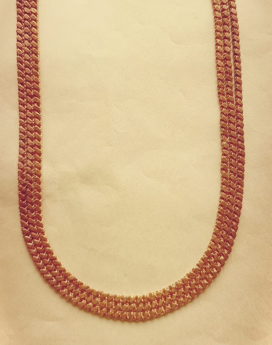 Men Copper Figaro Chain Necklace