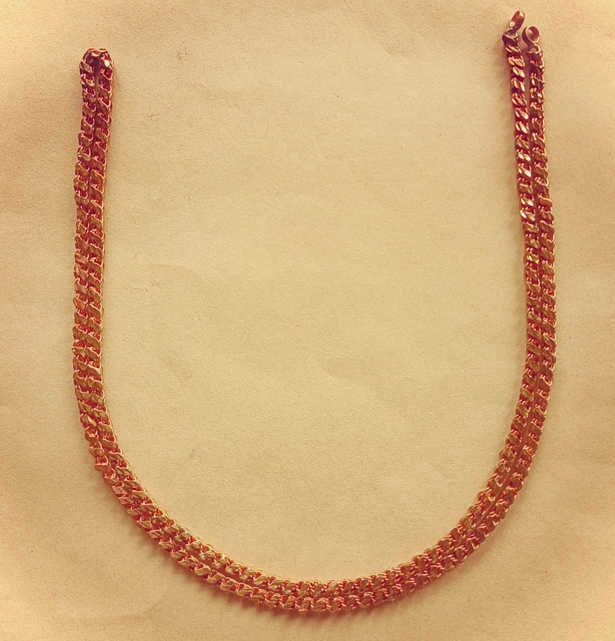 Solid Copper Link Chain