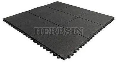 Black Rubber Floor Mat