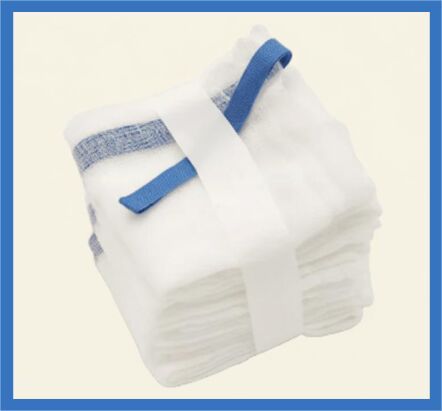Cotton Abdominal Sponges Mopping Pad, Color : White for Hospital