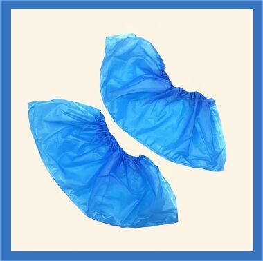 Non Woven Fabric Blue Disposable Surgeon Shoe Cover