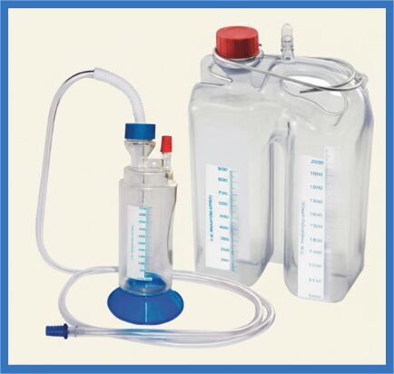 PVC Sterile Drain Chest Bag, Color : Transparent