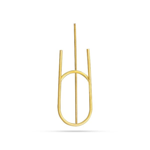 Polished Plain Brass Namam Stick Antique