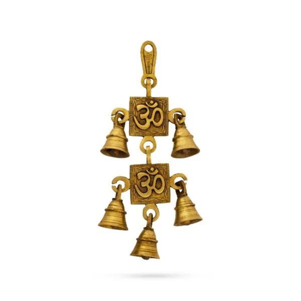 Brass Polished Hanging Bell, Brand Name : Giri