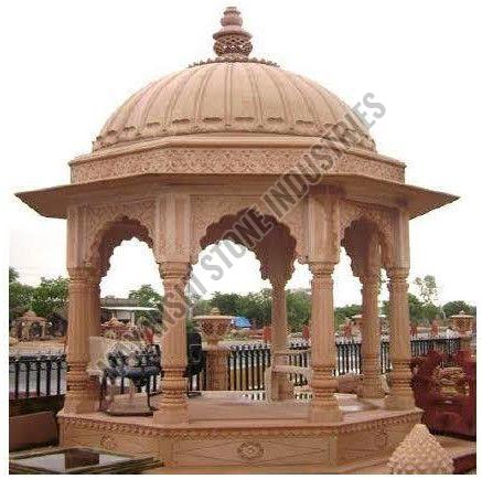 Natural Finish Sandstone Outdoor Garden Gazebo