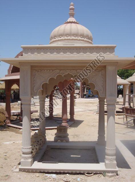 Traditional Indian Sandstone Courtyard Gazebo