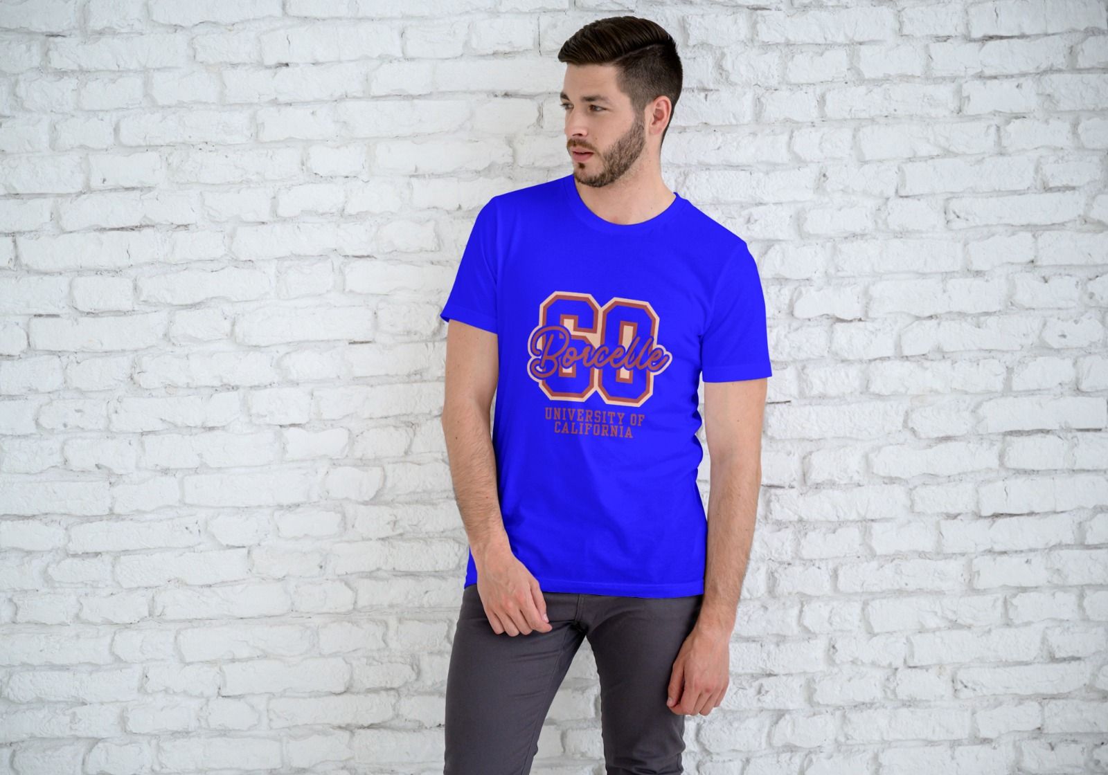 Men Half Sleeve Cotton Printed T-Shirt