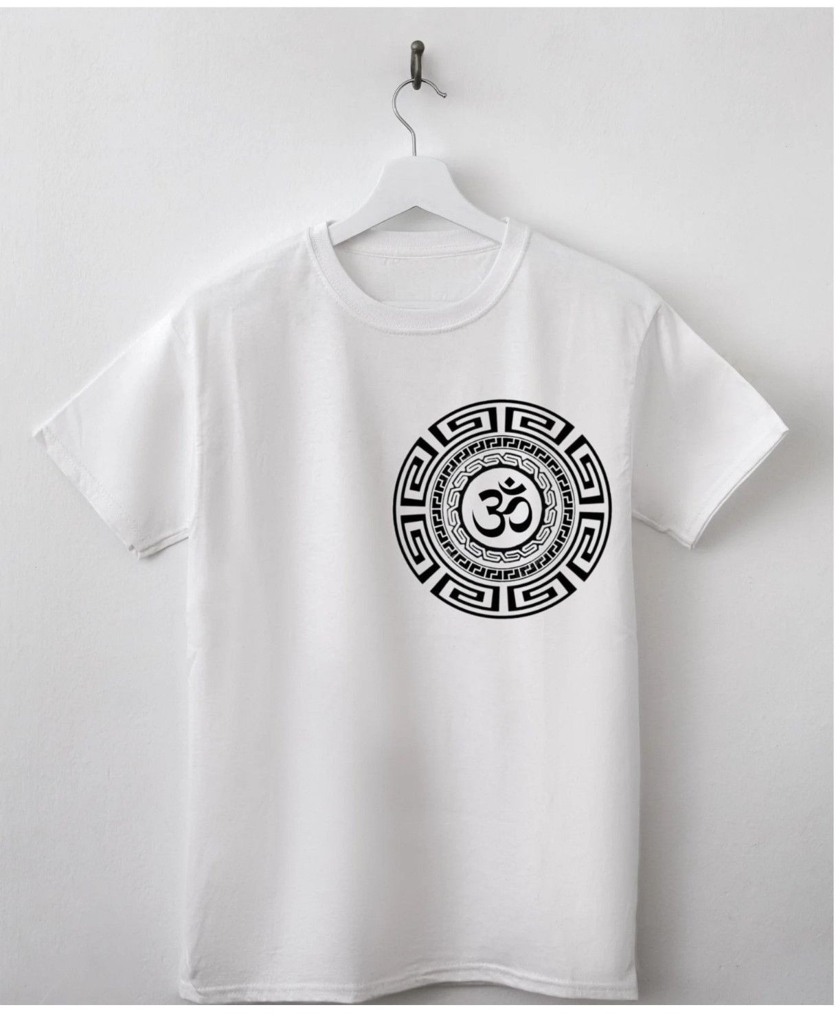 White Men Short Sleeve Printed T-Shirt