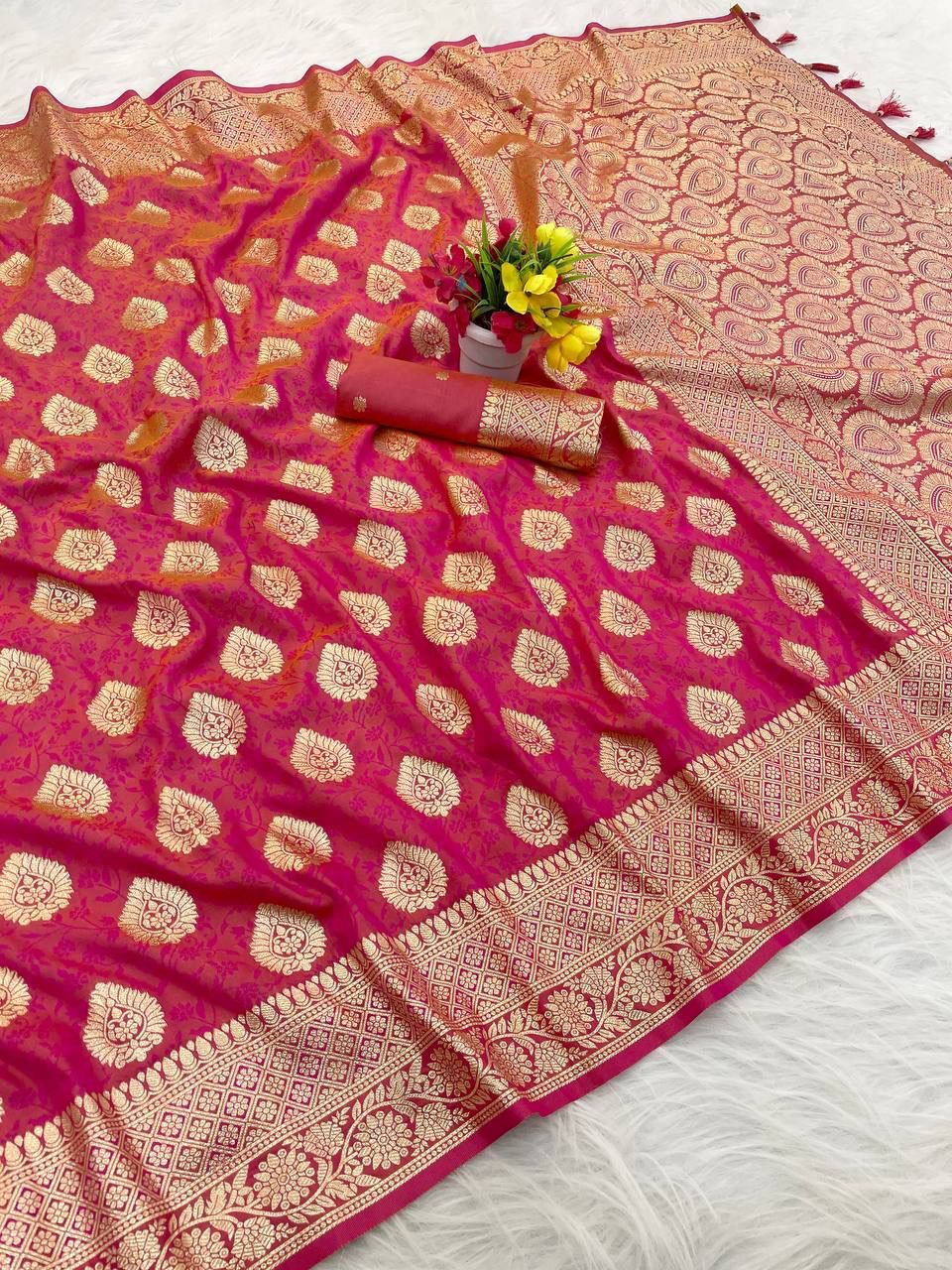 Designer Banarasi Soft Silk Saree
