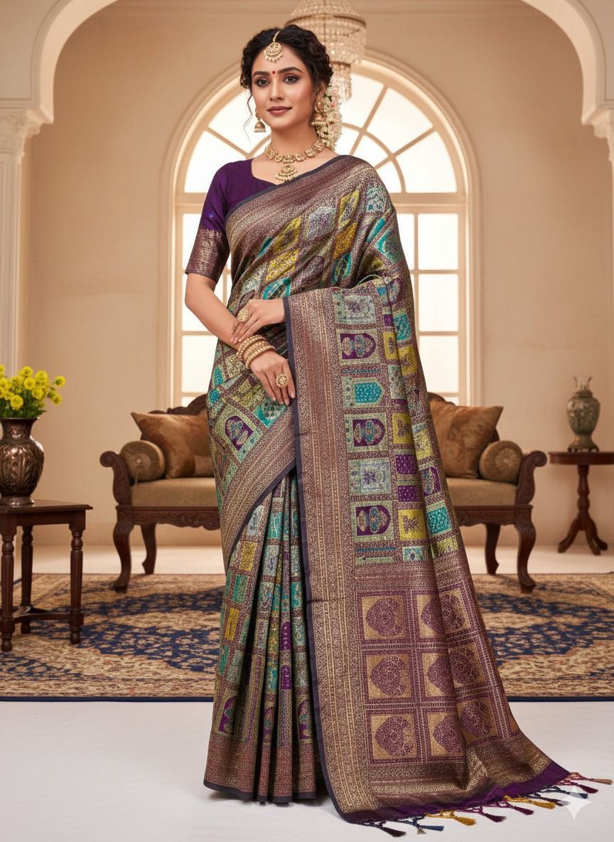 Designer Lichi Banarasi Saree