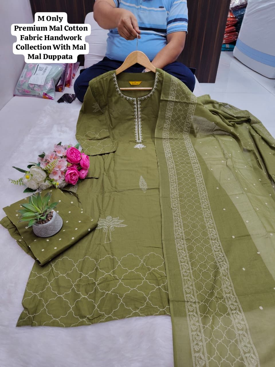 Elegant Cotton Kurti Pant Set