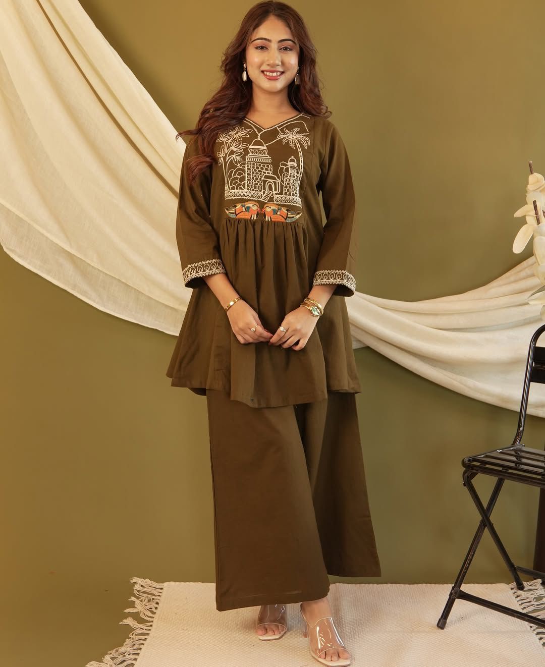 Elegant Cotton Women Co Ord Set