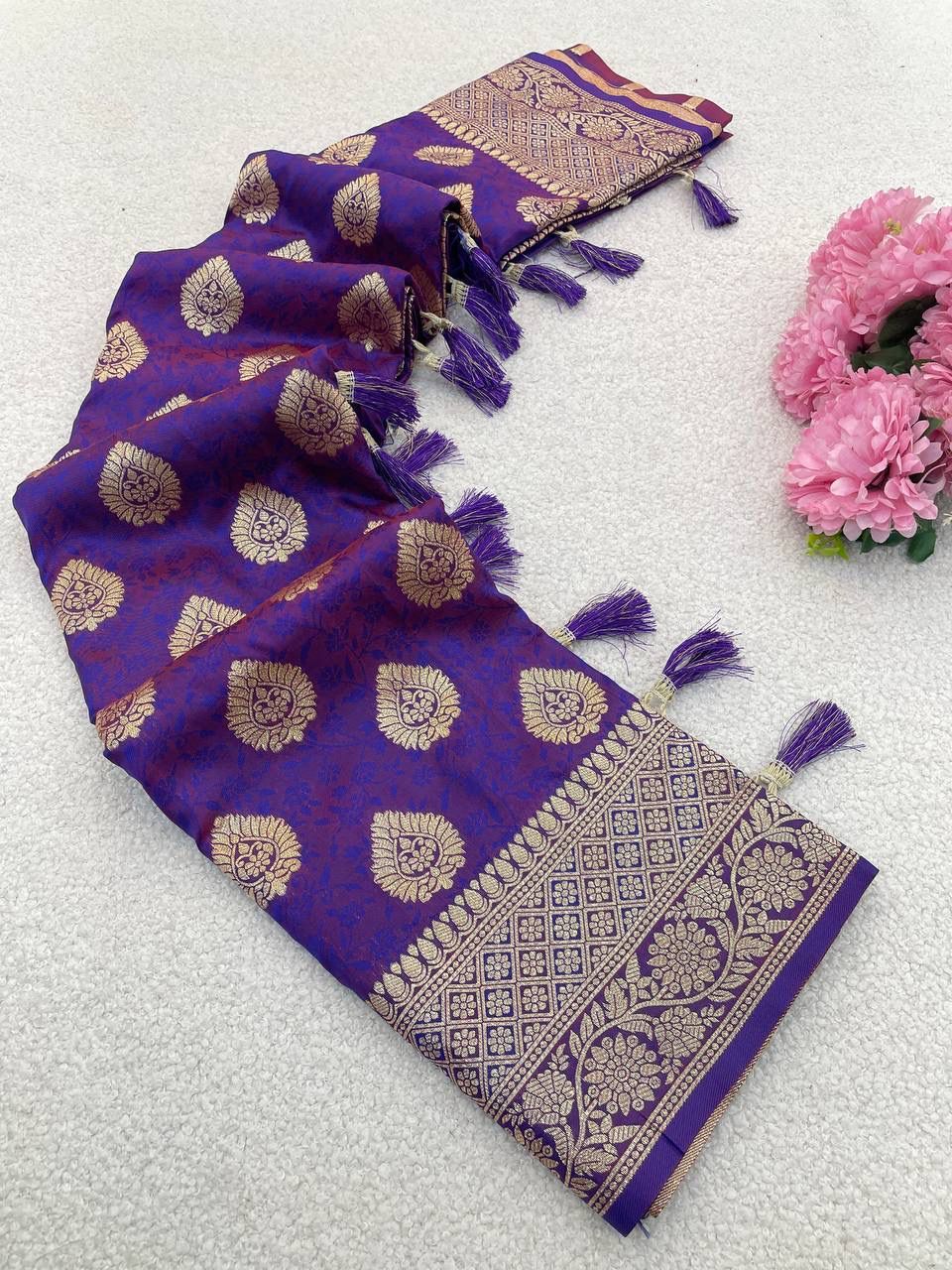 Pure Banarasi Soft Silk Saree