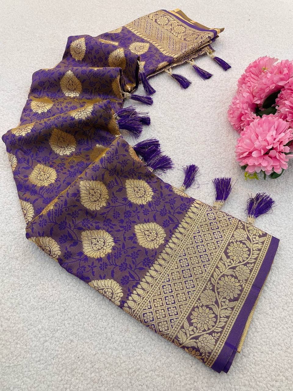 Traditional Banarasi Soft Silk Saree