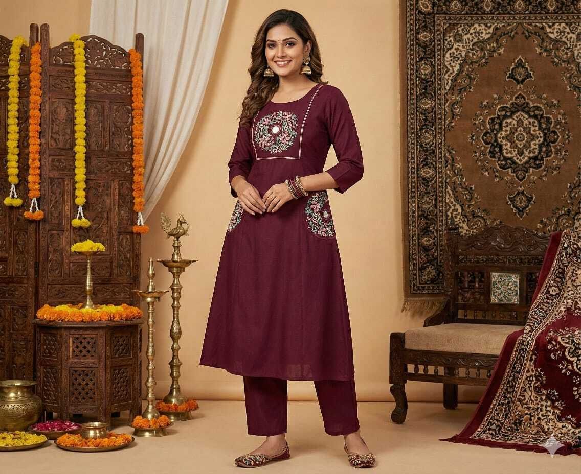 Traditional Cotton Angrakha Set