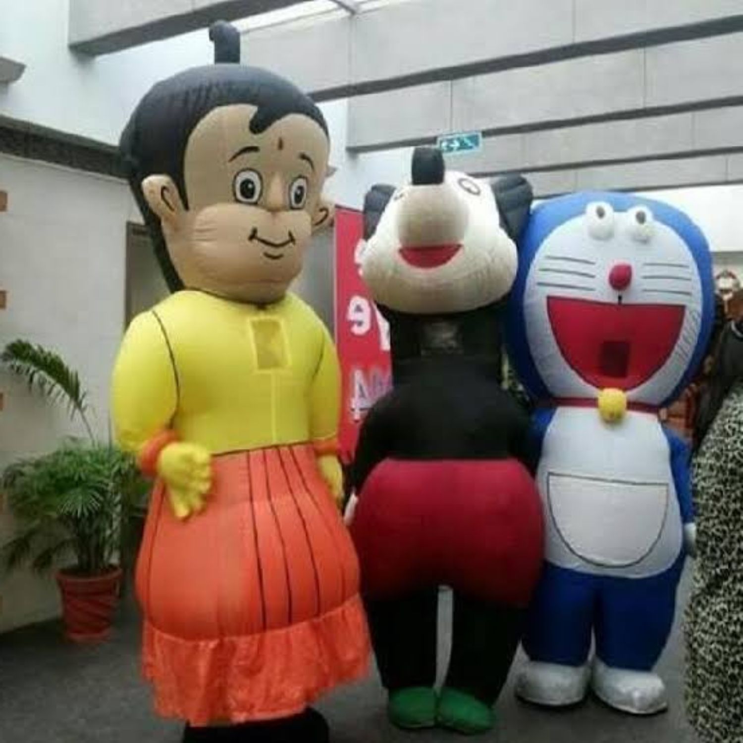 Nylon Inflatable Walking Cartoon Character
