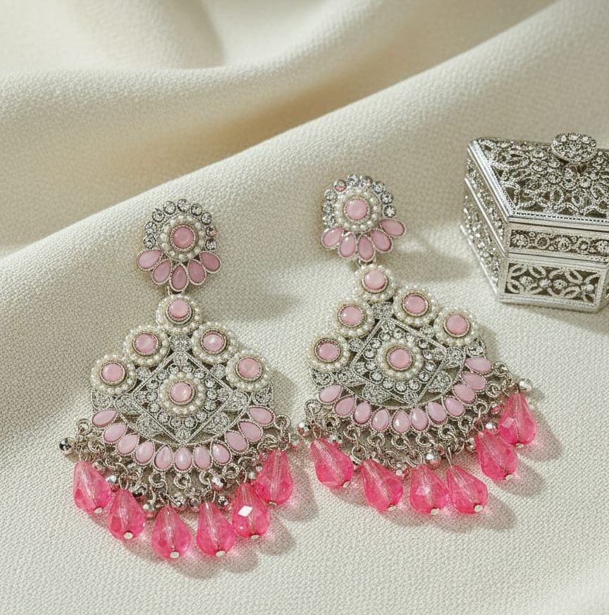 Ladies Cinnamon Satin Designer Drop Earrings