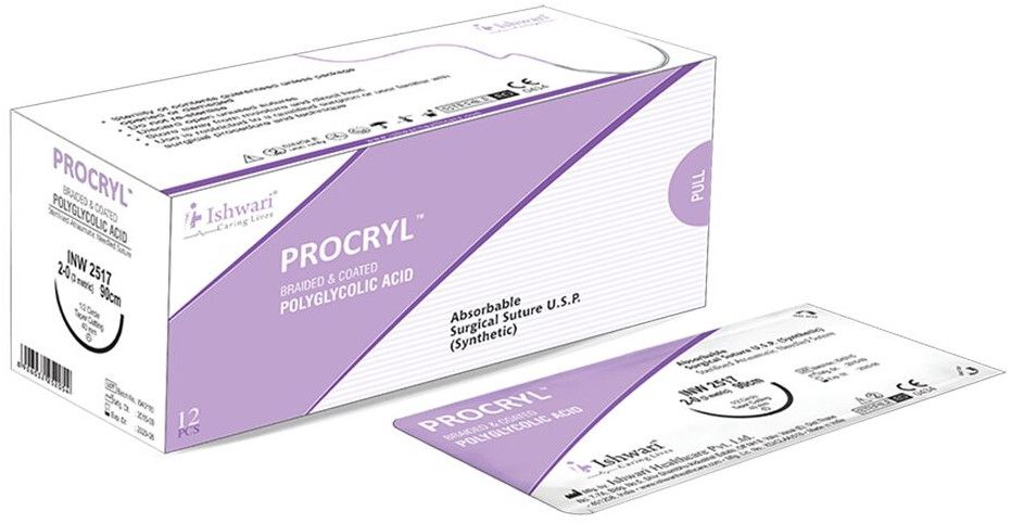 Ishwari Polyglycolic Acid Suture