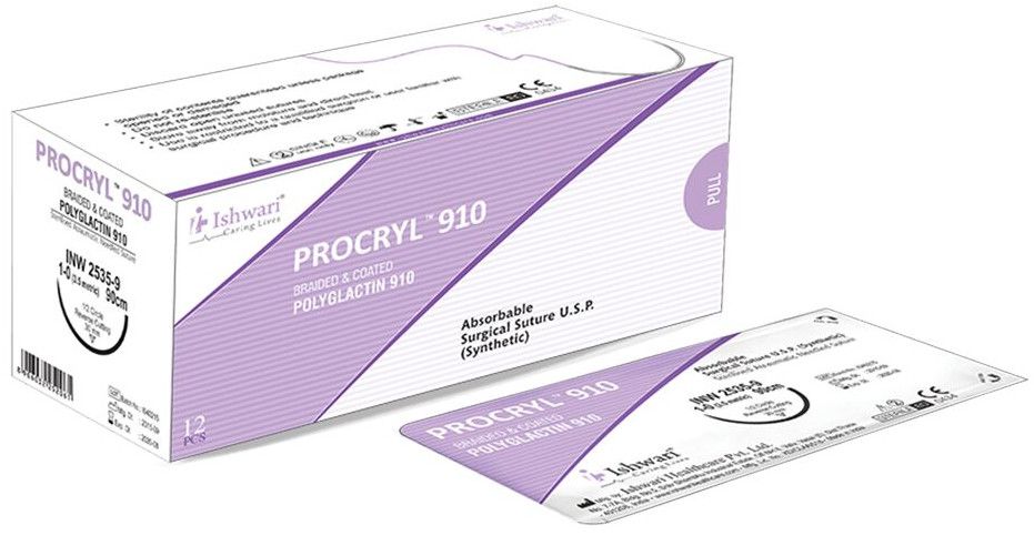 Ishwari Procryl 910 Absorbable Surgical Suture