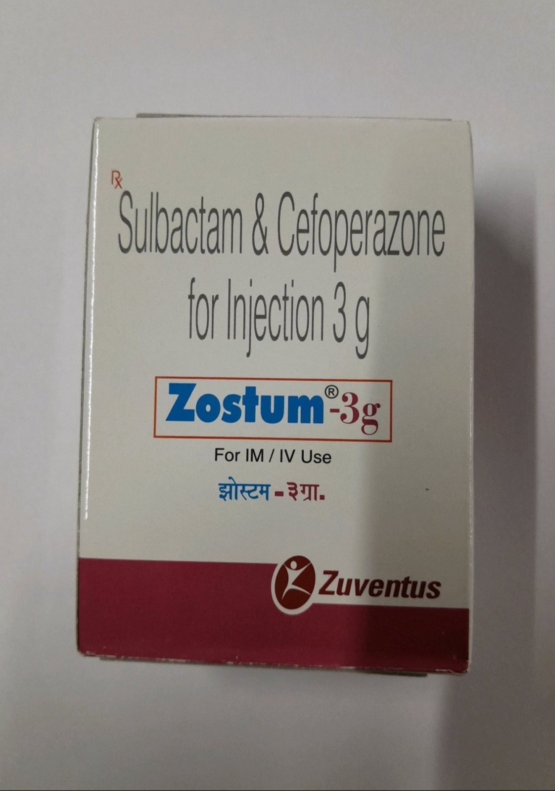 Zostum 3G Sulbacam Cefoperazone Injection