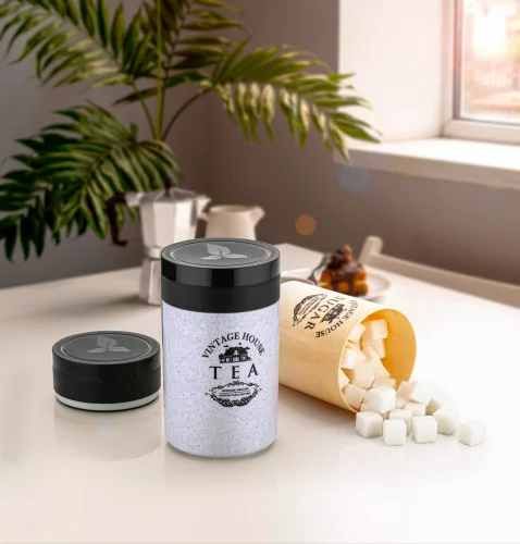 Plastic Tea Coffee Canister Container