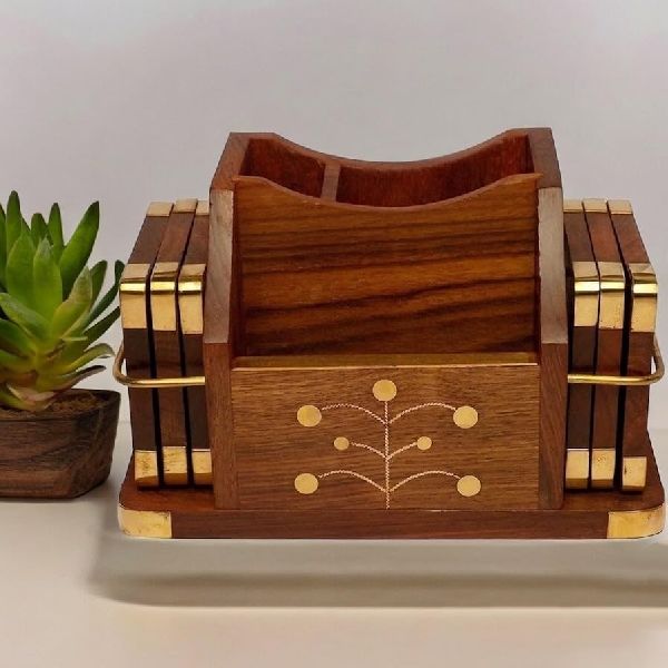 Pen stand with Coaster