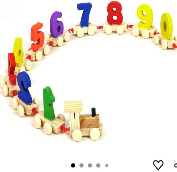 Wooden Toys 0 to 9 Number Train