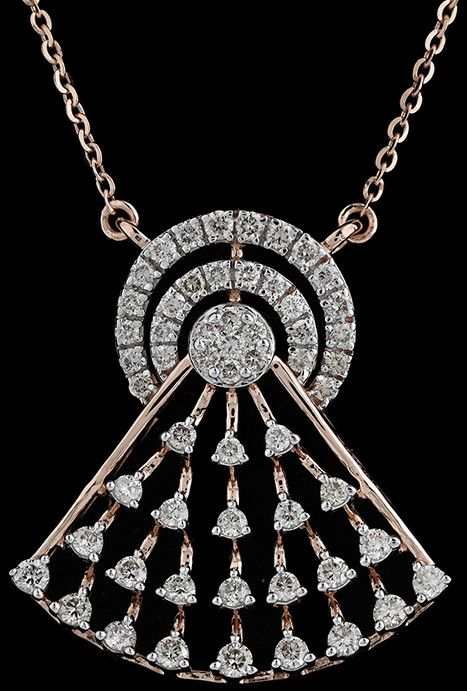 18k Gold Diamond Halo Style Mangalsutra