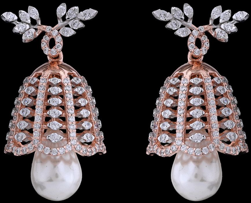 18k Gold Floral Diamond Earrings with Vibrant Stone Centers