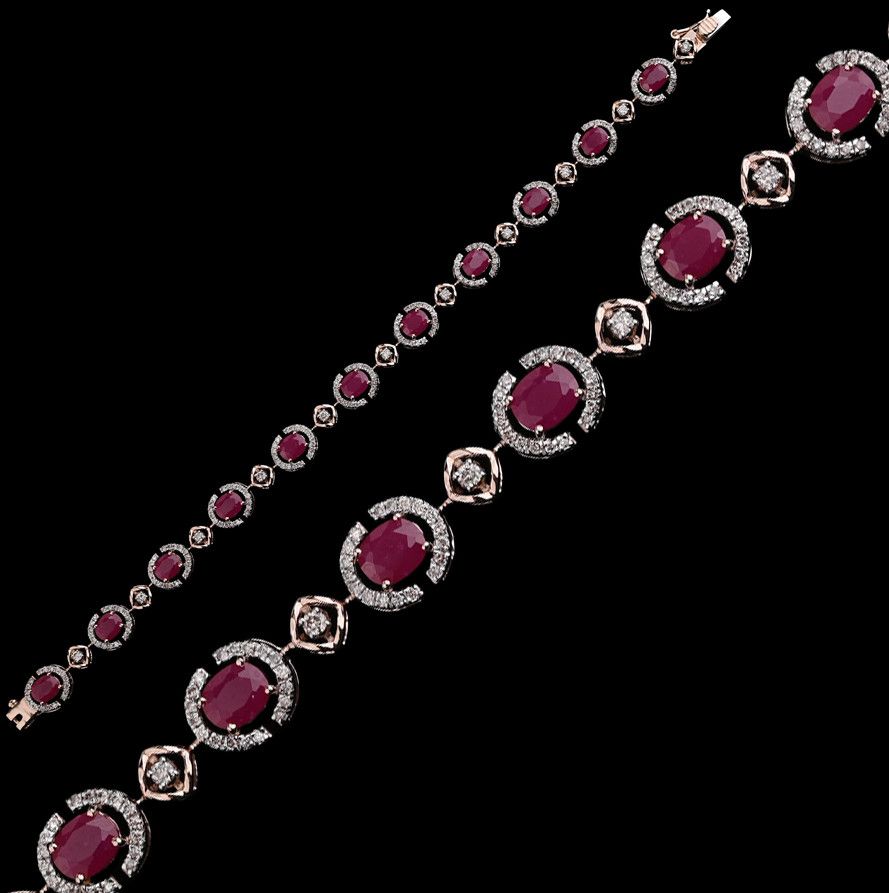 18k Gold Intricate Filigree Diamond Bracelet