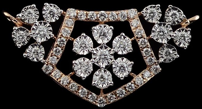 18K Rose Gold Diamond Accent Mangalsutra