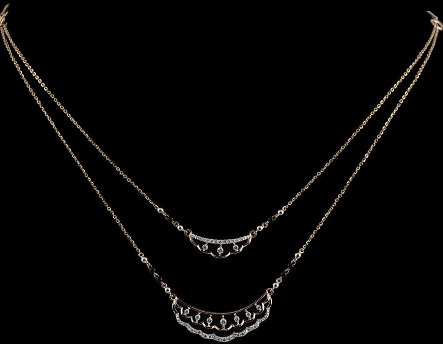 Heavy Work Diamond Mangalsutra