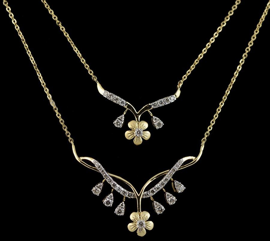 Large Patterned Diamond Mangalsutra