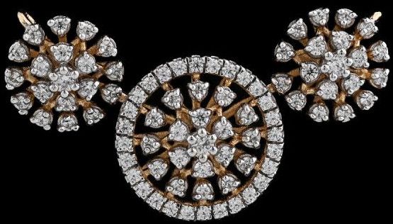 Medium Diamond Cluster Mangalsutra