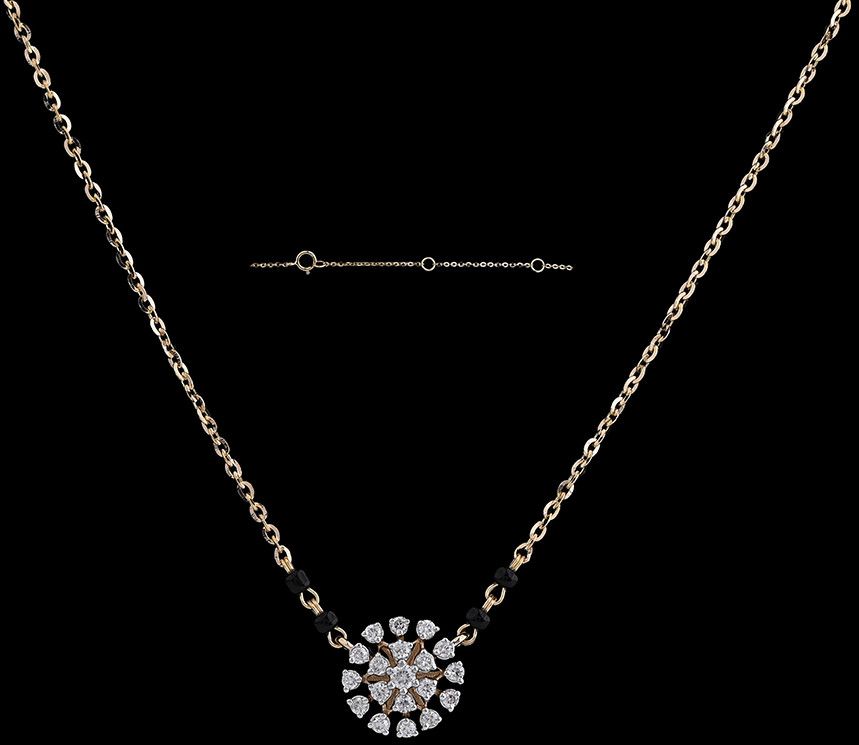 Tiny Minimalist Diamond Mangalsutra
