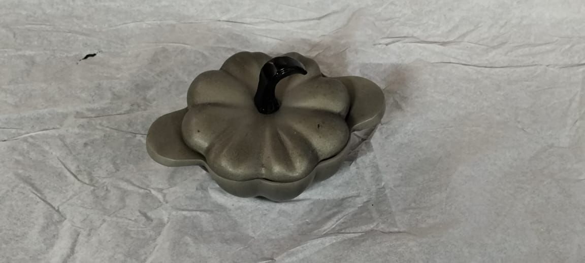 Cast Iron Pumpkin Shape Bowl
