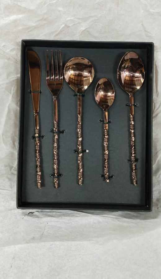 Kitchen Brass Cutlery Set