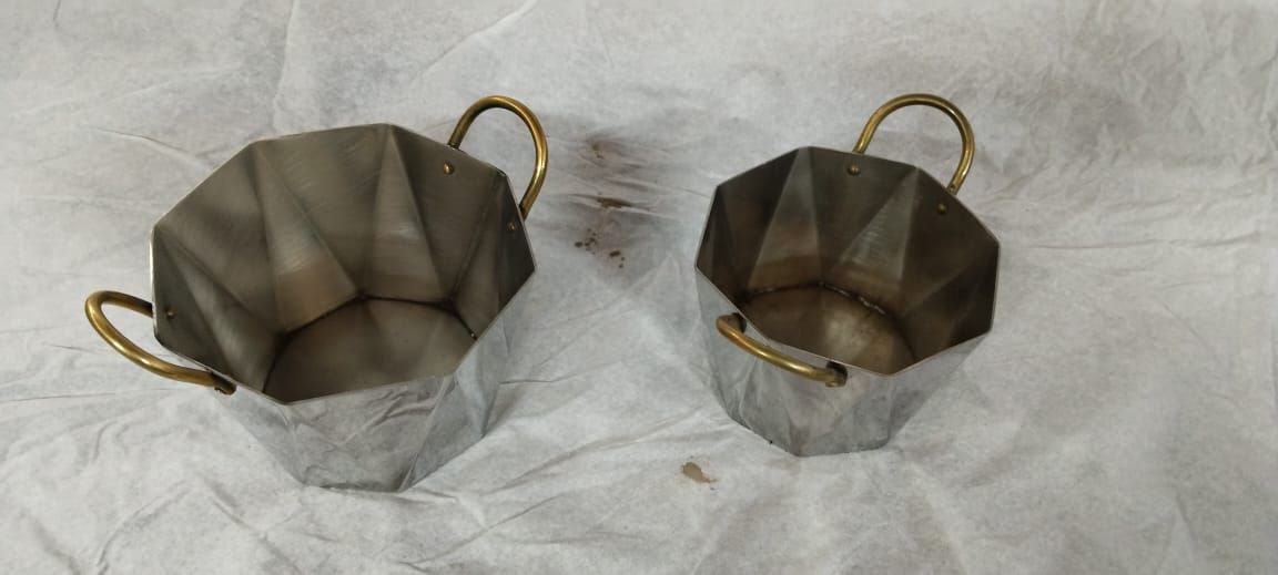 Stainless Steel Serving Hexa Bowl