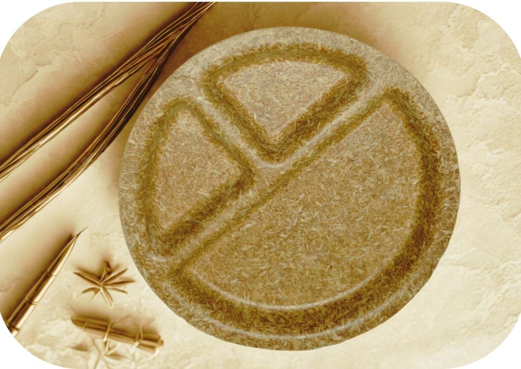 Compartment Biodegradable Dinner Plates