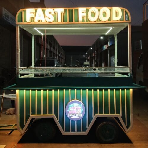 White Mild Steel Fast Food Stall