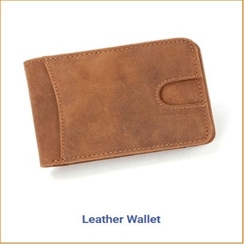 Leather Wallet, Shape : Round