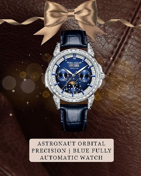 Leather Luxury Watches, Dialer Shape : Round, Display Type : Digital