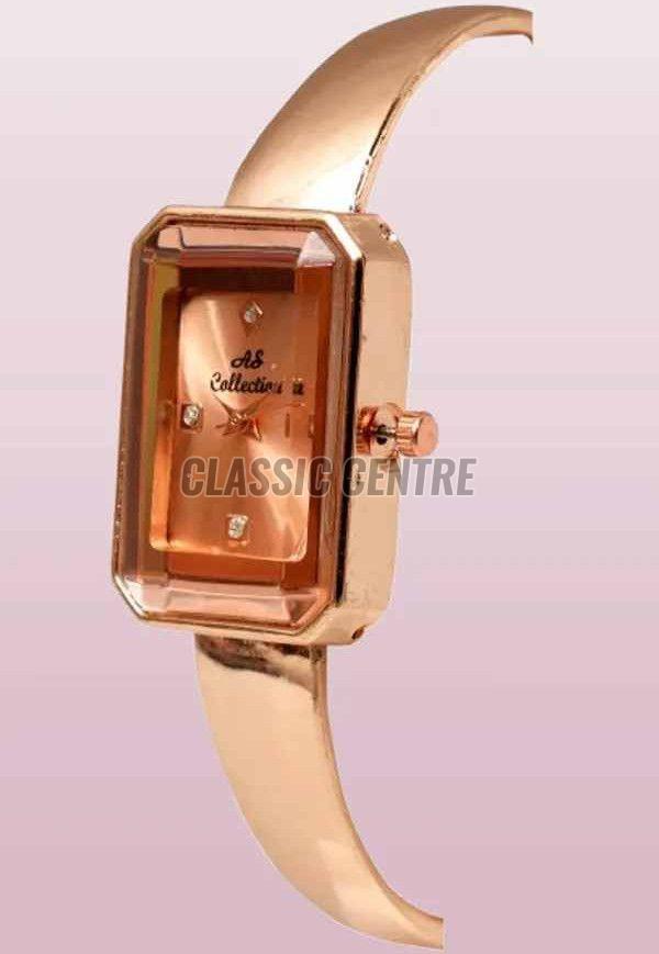 Rose Gold Ladies Analog Wrist Watch