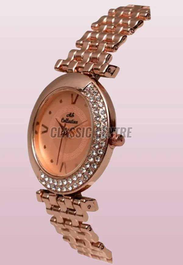 Rose Gold Ladies Stainless Steel Watch