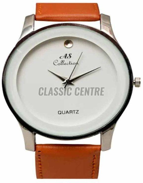 Silicon Leather Strap Men Watch