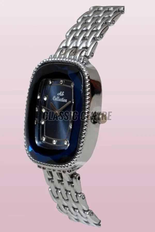 Silver Stainless Steel Women Analog Watch