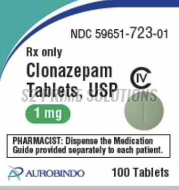 1mg Klonopin Clonazepam Tablet