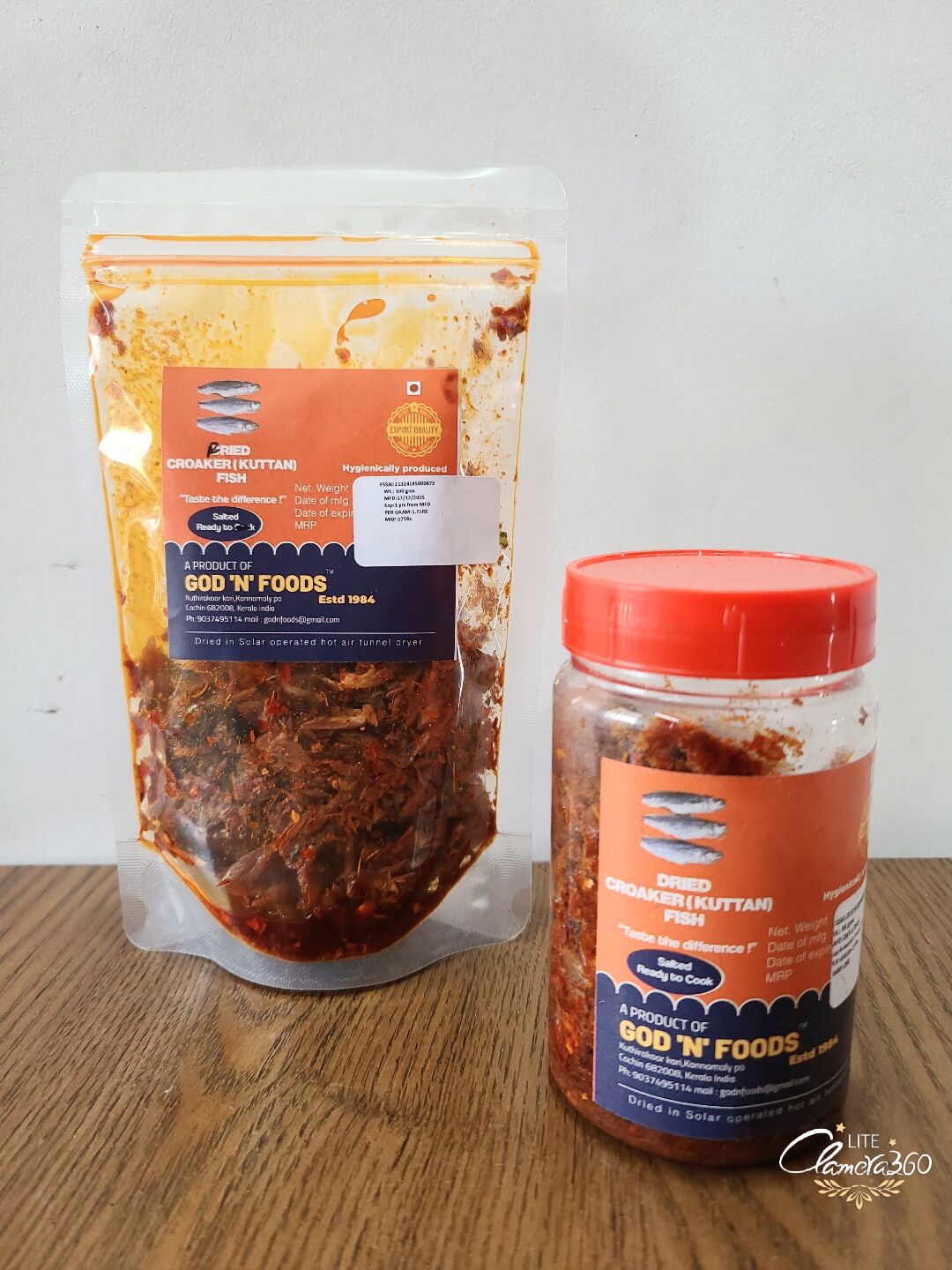 ready to eat roasted croaker fish